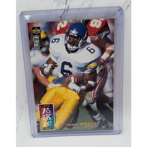 1995 Upper Deck Collector's Choice Tyrone Wheatley #14 Rookie RC